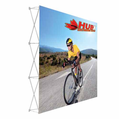 8 x 7.5 ft. RPL Fabric Pop Up Display Straight With Endcaps (Graphic Package) — Graphic Package / No Endcaps